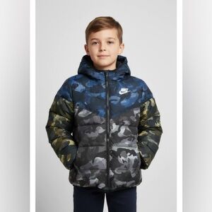 Nike Camo Fleece Lined Puffer Jacket